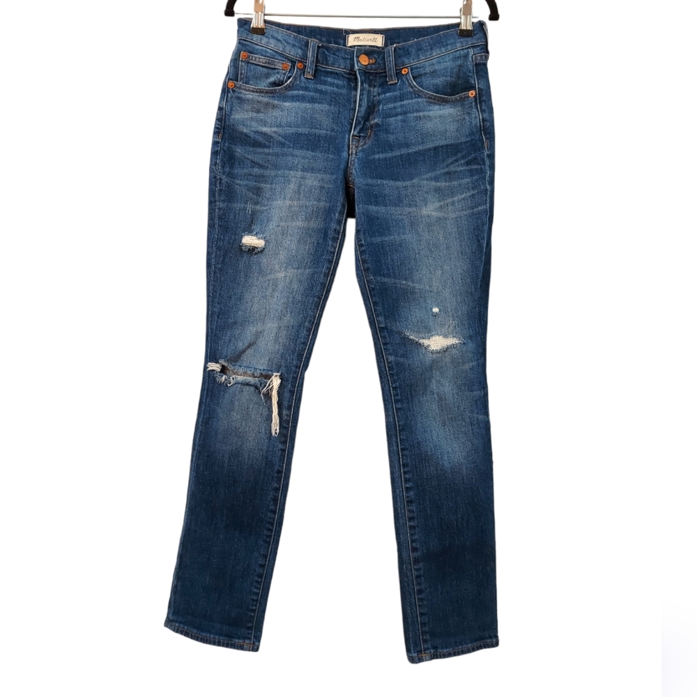 Madewell The Slim Boyjean - Rip and Repair Edition Size 25 - Picture 2 of 11